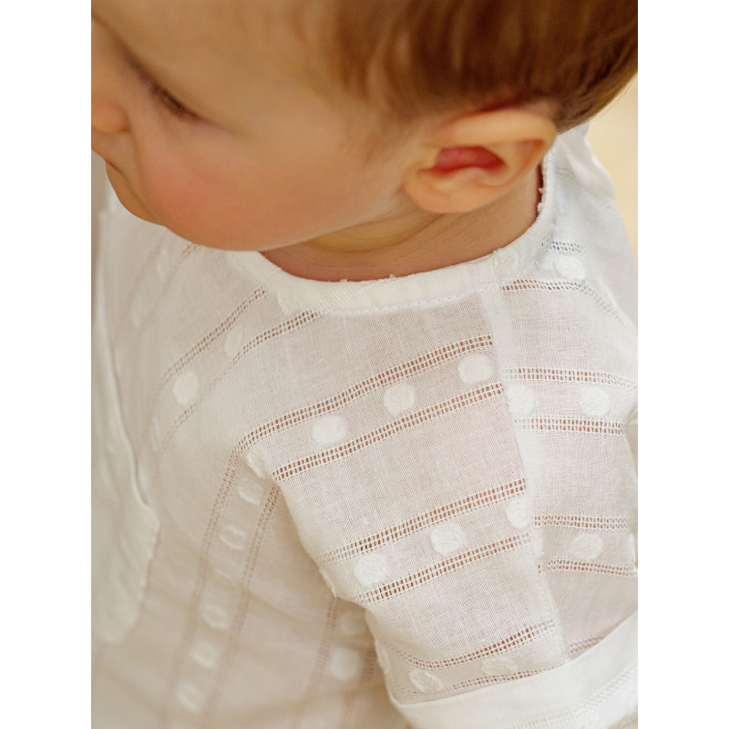 Blusa niño bebé calada con bolsillo canguro