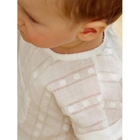 Blusa niño bebé calada con bolsillo canguro