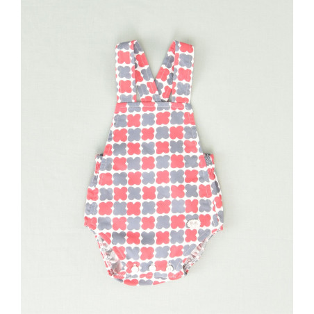 Rana de bebe estampado azul rojo