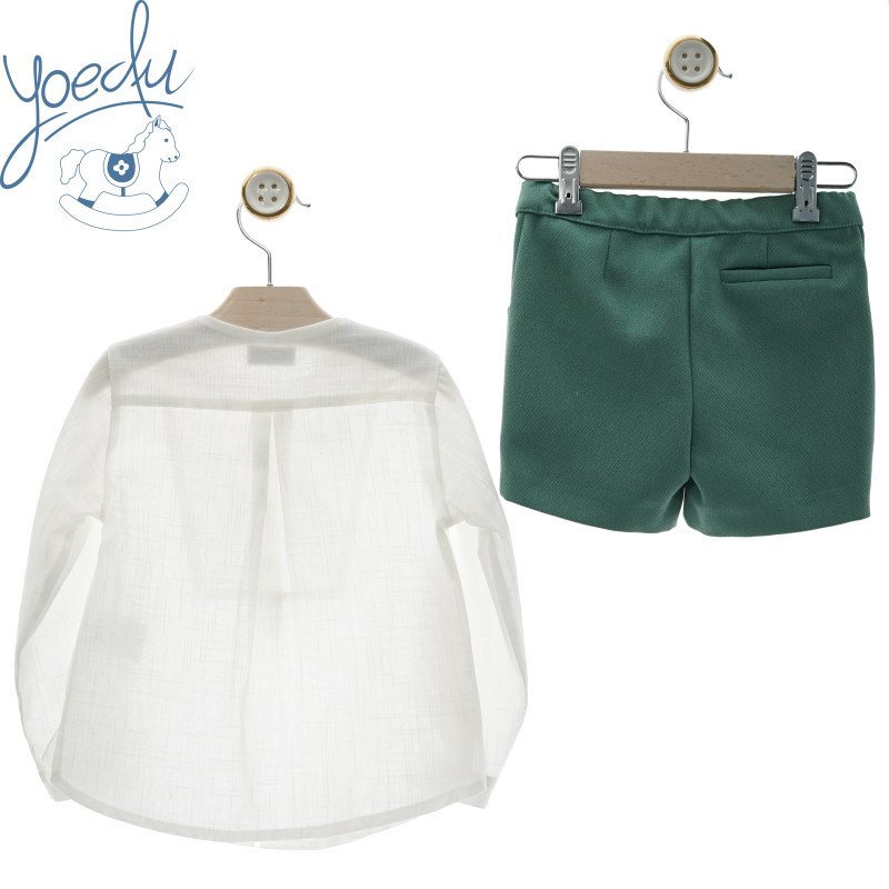 Traje infantil camisa y bermuda Romance
