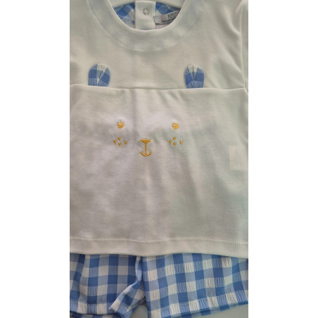 Chándal camiseta bordada osito.