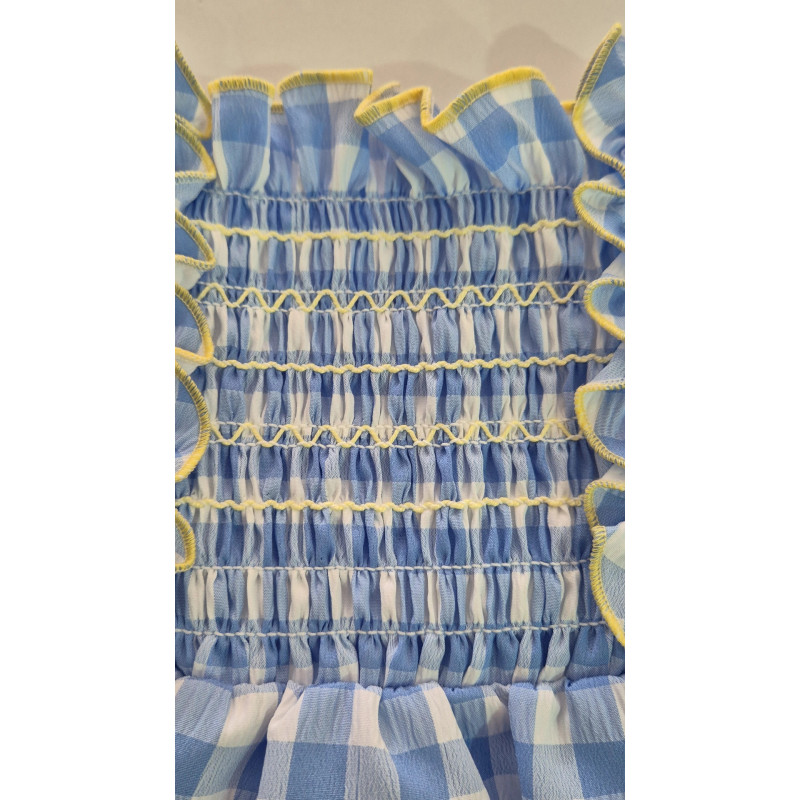Jesusín con nido de abeja estampado vichy