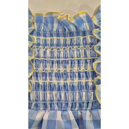 Jesusín con nido de abeja estampado vichy