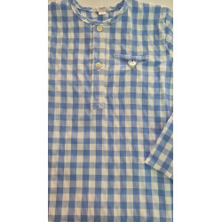 Camisa de niño infantil bambula vichy 2
