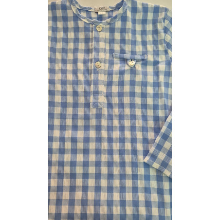 Camisa de niño infantil bambula vichy