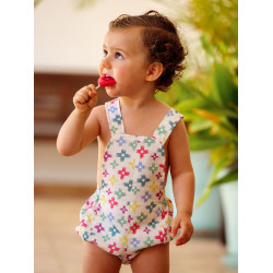 Peto de bebé estampado multicolor