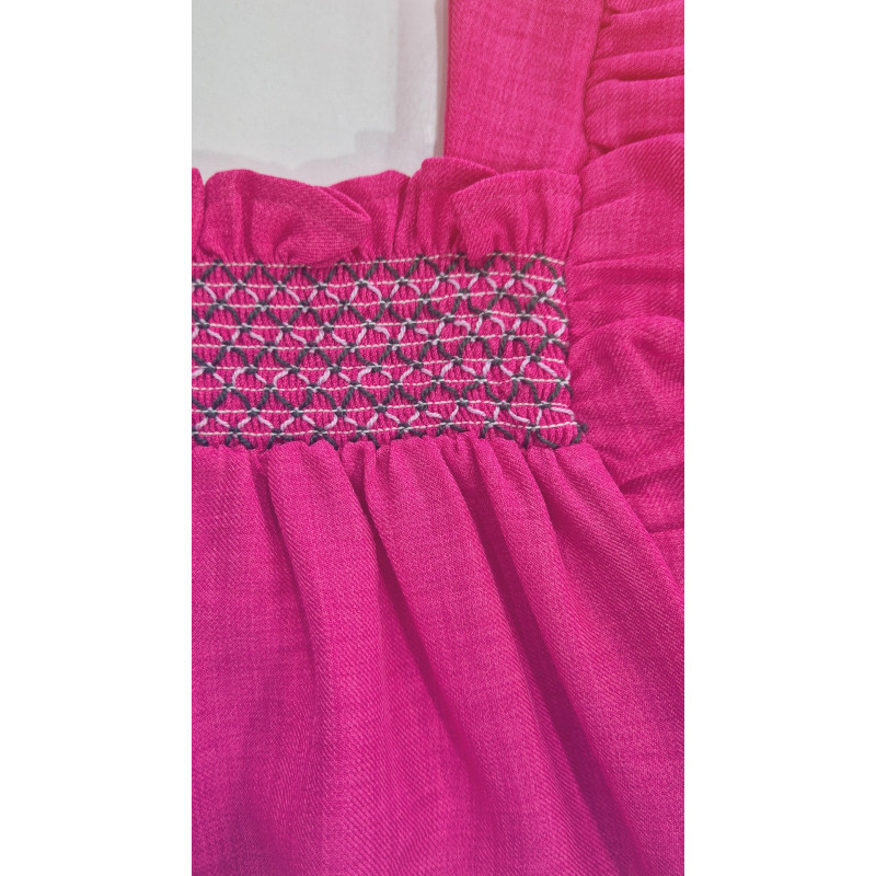 Vestido con nido de abeja