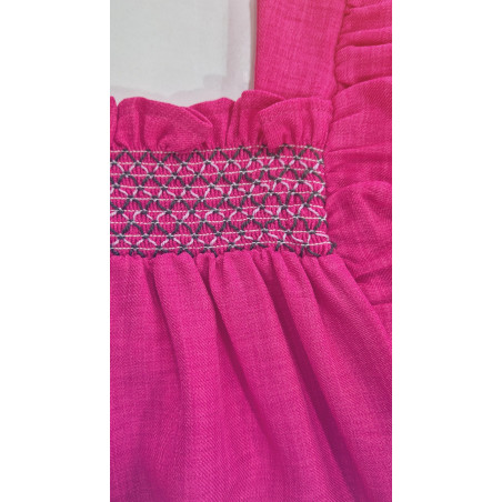 Vestido con nido de abeja