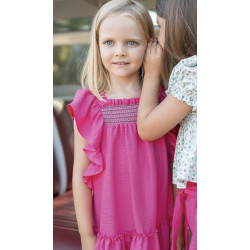 Vestido con nido de abeja