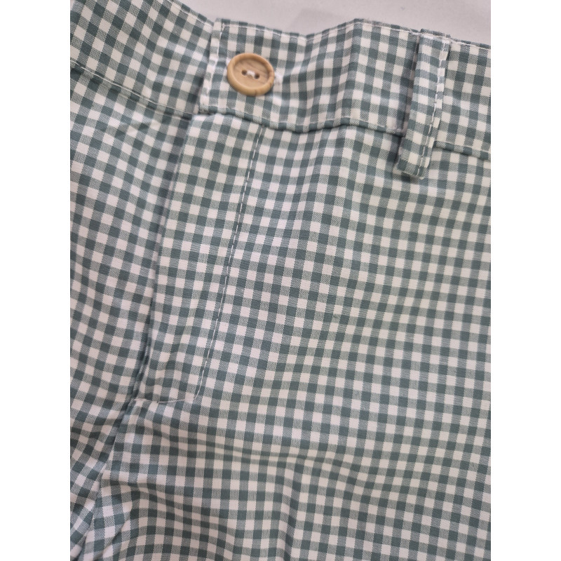 Pantalón de niño infantil cuadro vichy