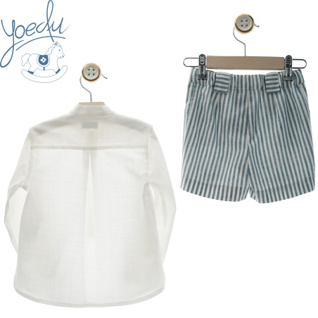 Conjunto infantil de niño con pantalón vermuda Familia Damas