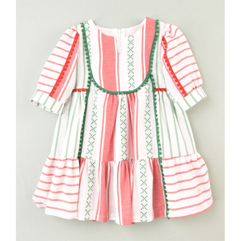 Vestido infantil rayas