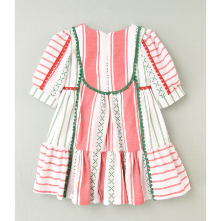 Vestido infantil rayas