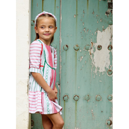 Vestido infantil rayas