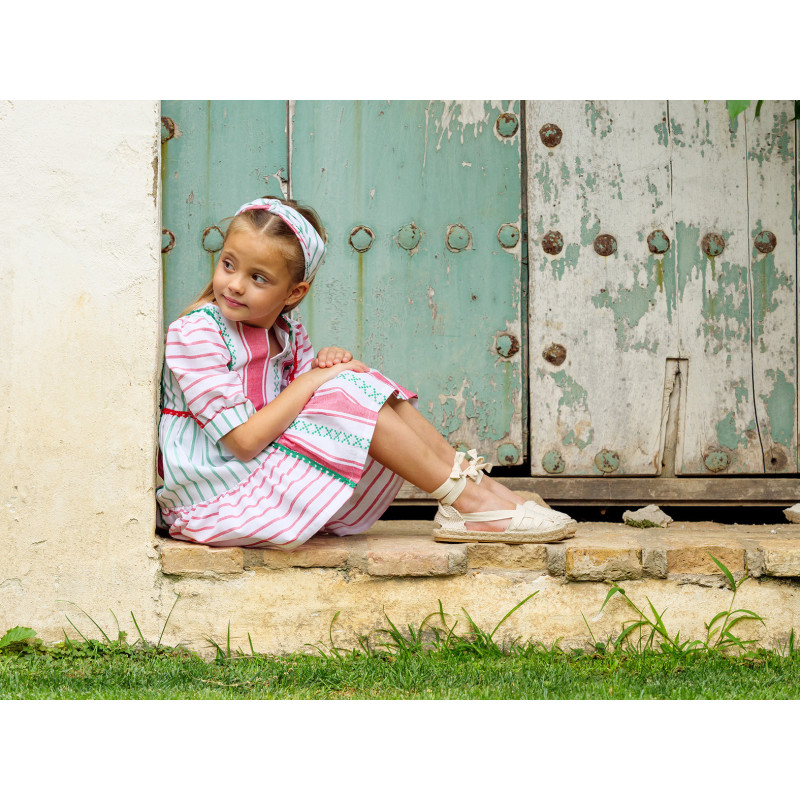 Vestido infantil rayas