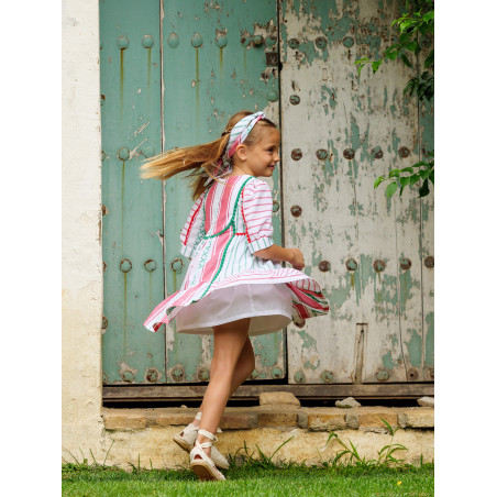Vestido infantil rayas