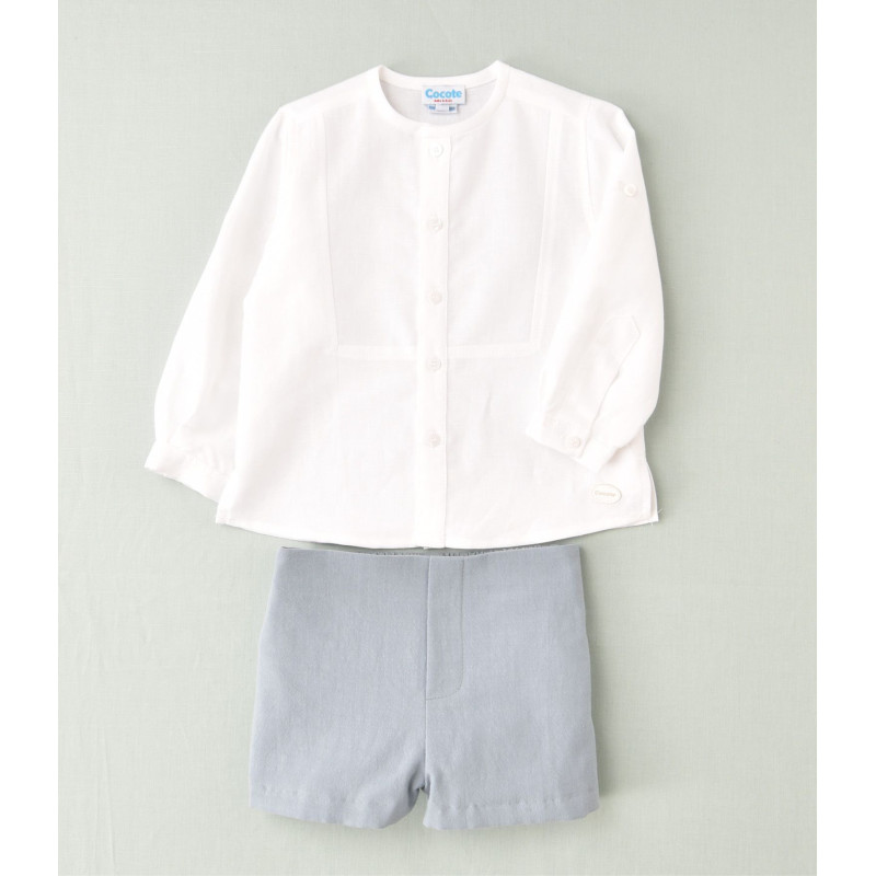 Conjunto infantil de niño camisa casaca