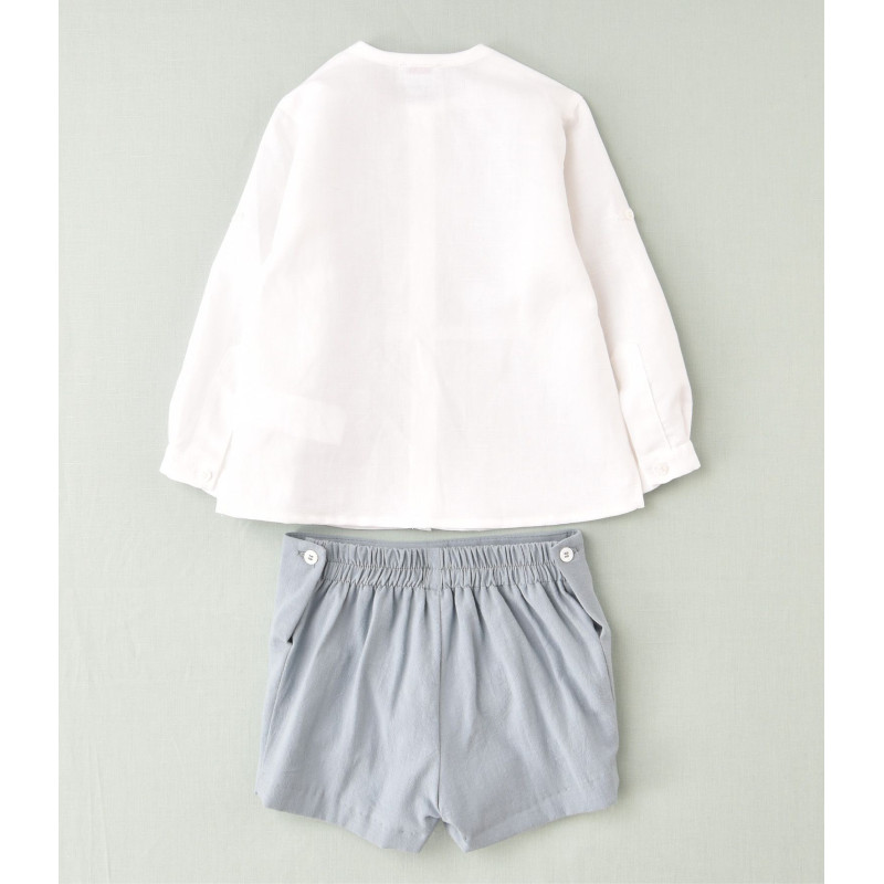 Conjunto infantil de niño camisa casaca