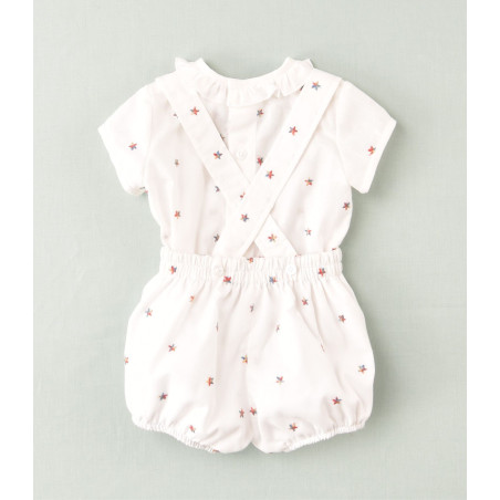 Conjunto de peto y blusa estrellas