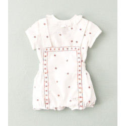 Conjunto de peto y blusa estrellas