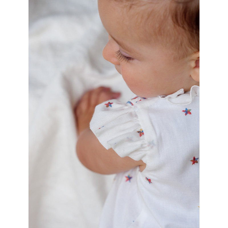 Conjunto de peto y blusa estrellas