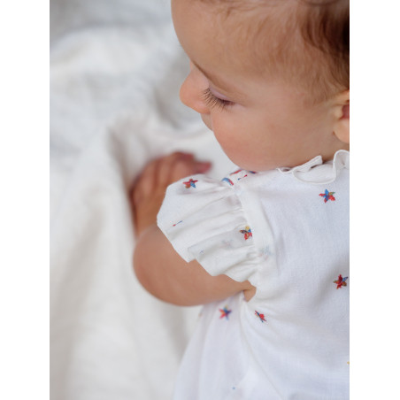 Conjunto de peto y blusa estrellas