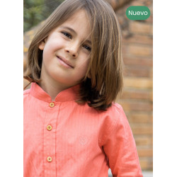 Camisa coral de rayas 2