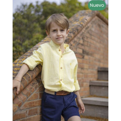 Camisa de rayas amarilla