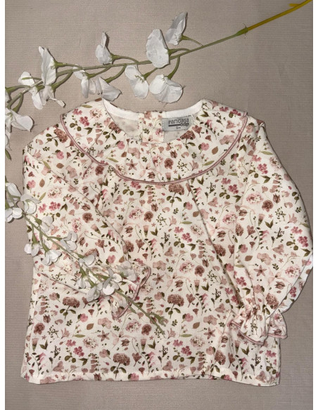 Blusa vintage flores