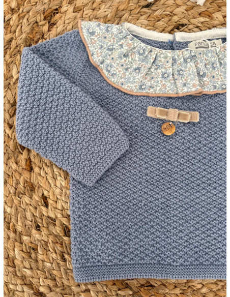 Conjunto braguita bruma flores