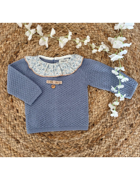 Conjunto braguita bruma flores
