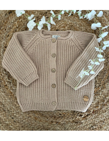 Chaqueta punto perlado