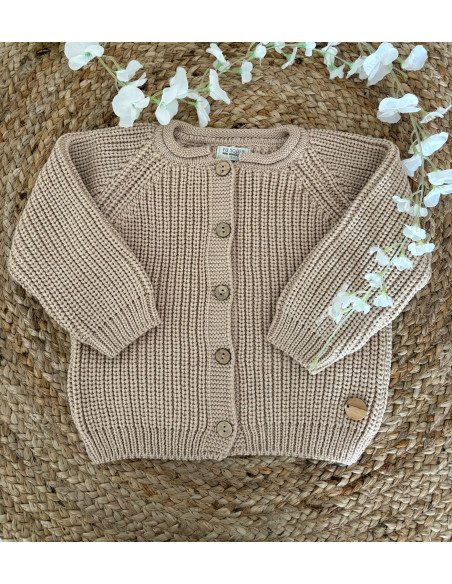 Chaqueta punto perlado