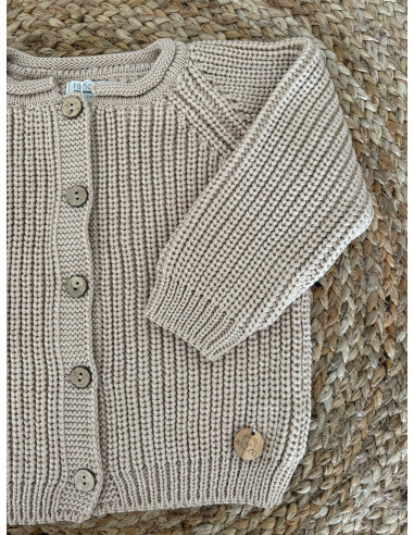 Chaqueta punto perlado