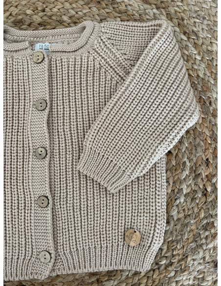 Chaqueta punto perlado