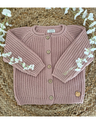Chaqueta punto perlado