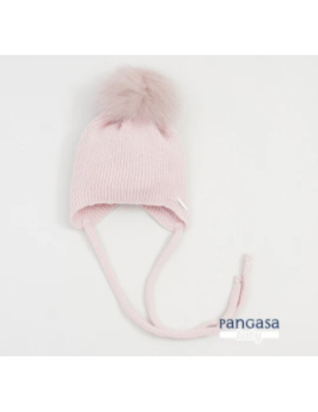 Gorro orejero pompón pelo sintético
