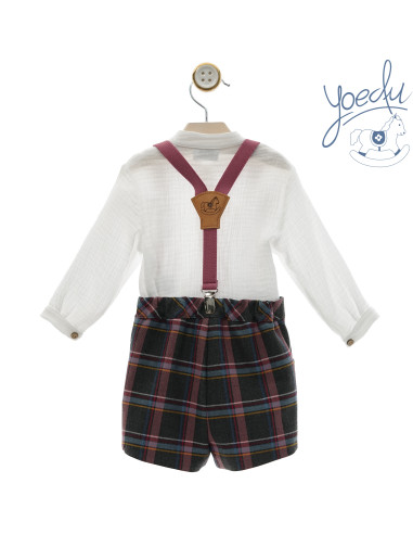 Conjunto bebe con tirantes familia Cachemira