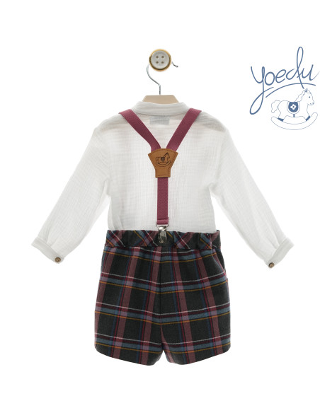 Conjunto bebe con tirantes familia Cachemira