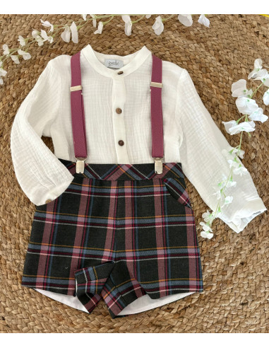 Conjunto bebe con tirantes familia Cachemira