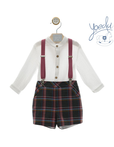 Conjunto bebe con tirantes familia Cachemira