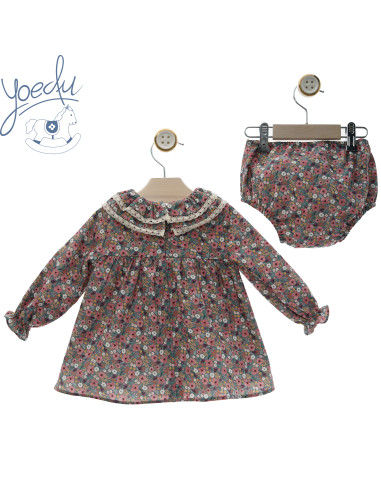 Vestido bebe con braguita familia Cachemira