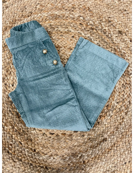 Pantalón pana largo niña "Pompón"