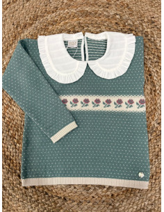 Jersey niña con cuello "Pompón" 2