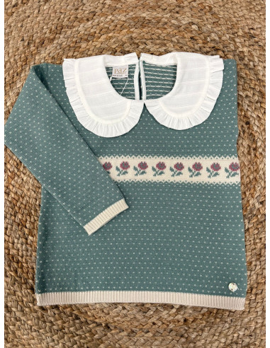 Jersey niña con cuello "Pompón"