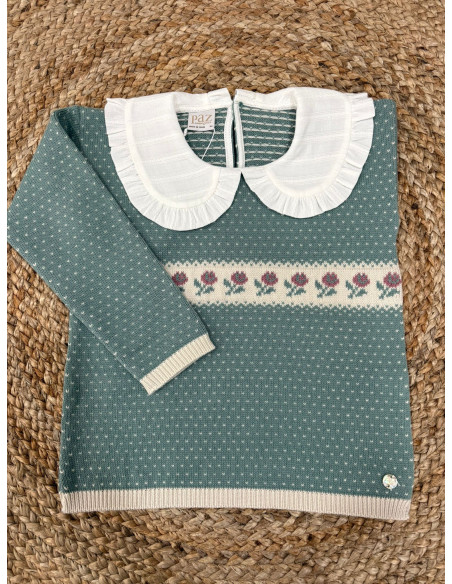 Jersey niña con cuello "Pompón"