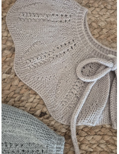 Cuello de lana con calados 2