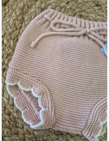 Conjunto tres piezas, braguita, capota y botitas