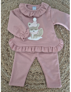 Chandal bordado con volante