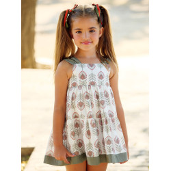 Vestido niña estampado étnico